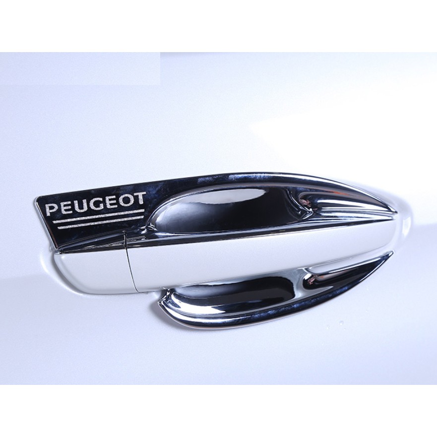 Ốp Tay Cửa Và Hõm Cửa Xe Peugeot 5008, Peugeot 3008, Peugeot 2008 Mạ Crom Cao Cấp Chống xước tay cửa làm đẹp cho xe