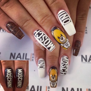 Sticker 3D | Hình Dán Móng Bé Gấu MOSCHINO