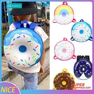 Balo Đi Học Hình Bánh Donut Nhiều Màu Dễ Thương Cho Bé