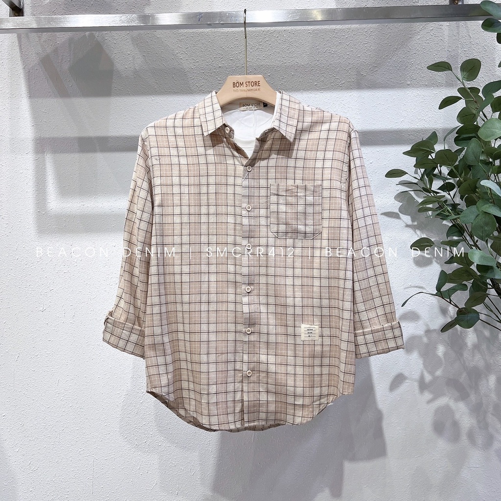 Áo Sơ Mi Nam Mẫu Caro Mẫu Mới Form Rộng Thời Trang, Chất Dày Dặn Mã 411,412,413