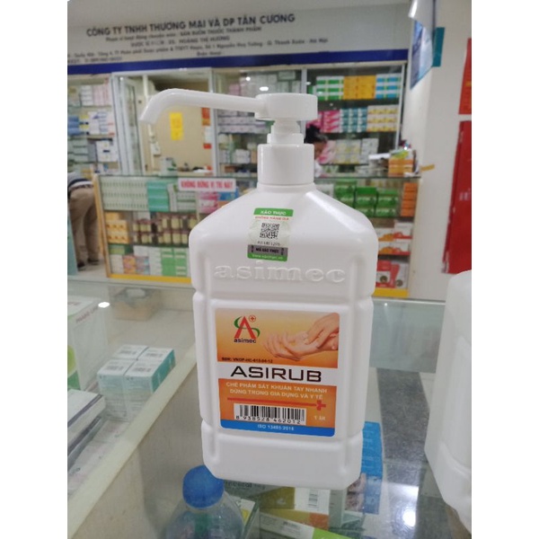 Nước Rửa Tay Khô Sát Khuẩn ASIRUB Nước sát khuẩn Chai 500ml