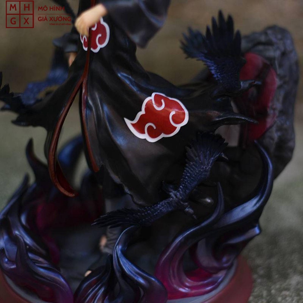 Mô hình Naruto ITACHI Akatsuki hắc hỏa dáng đứng cực ngầu . Cao 29cm , nặng 1kg . Figure naruto , mô hình giá xưởng
