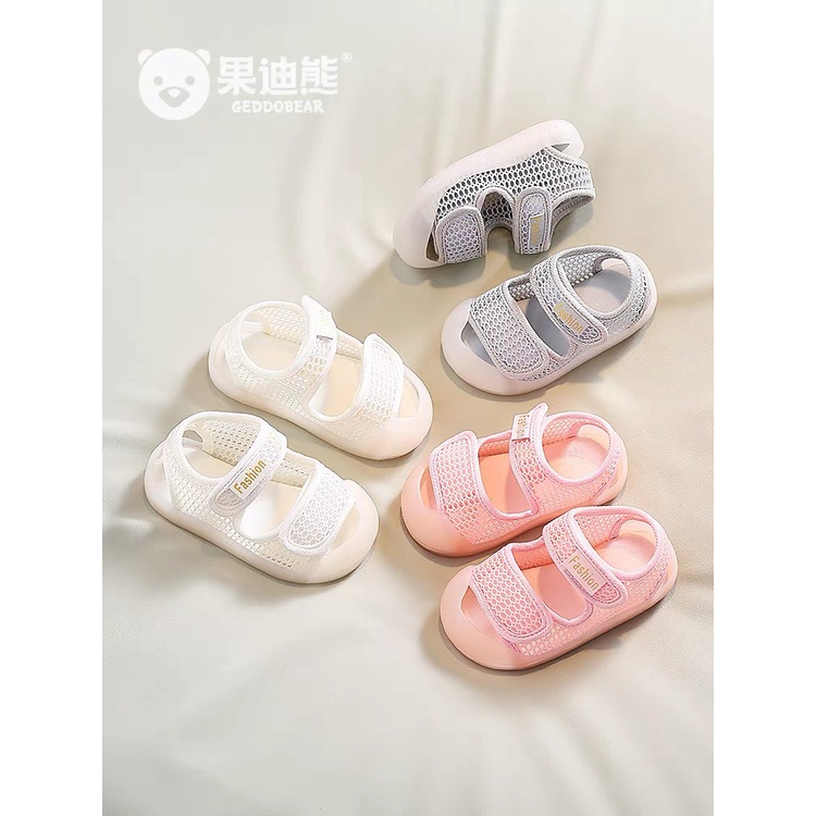 Sandal tập đi cho bé trai, bé gái có phối lưới thoáng khí, chống vấp mã 2203