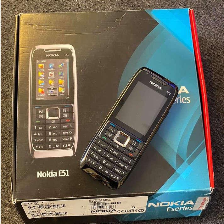 ĐIỆN THOẠI NOKIA E51 ZIN FULLBOX CHÍNH HÃNG