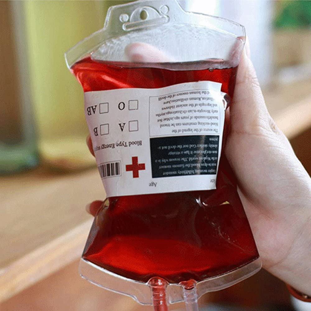 FOLLOW TẶNG 3KHÀNG CÓ SẴN Túi Nhựa Pvc Trong Suốt Đựng Nước Uống Máu Giả 400ml Cho Halloween CHỌN MẪUVOUCHER 100K