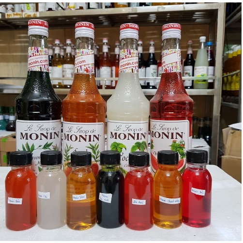 Siro Monin chai nhỏ 120ml dùng để thử đồ mới cực tiện
