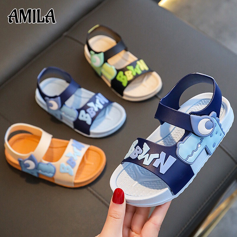 Giày sandal AMILA hở ngón siêu nhẹ chống trượt thời trang đi biển cho bé trai