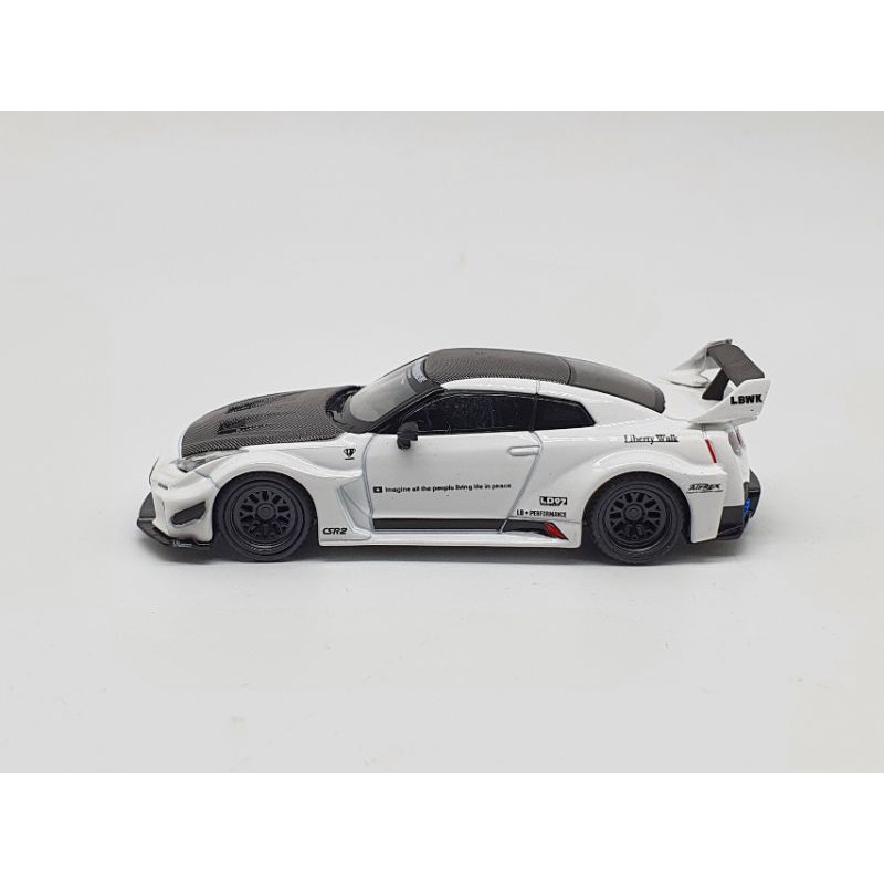 Xe Mô Hình LB-Silhouette Works GT Nissan 35GT-RR RHD 1:64 MiniGT ( Trắng )