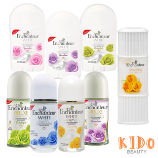 Lăn khử mùi trắng da Enchanteur Deluxe 50ml | Sáp khử mùi Enchanteur White 40g | Phấn thơm Enchanteur Charming 50g