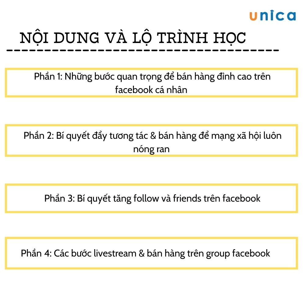 Khóa học những tuyệt chiêu bán hàng trên facebook cá nhân , GV Bùi Quang Dương Unica