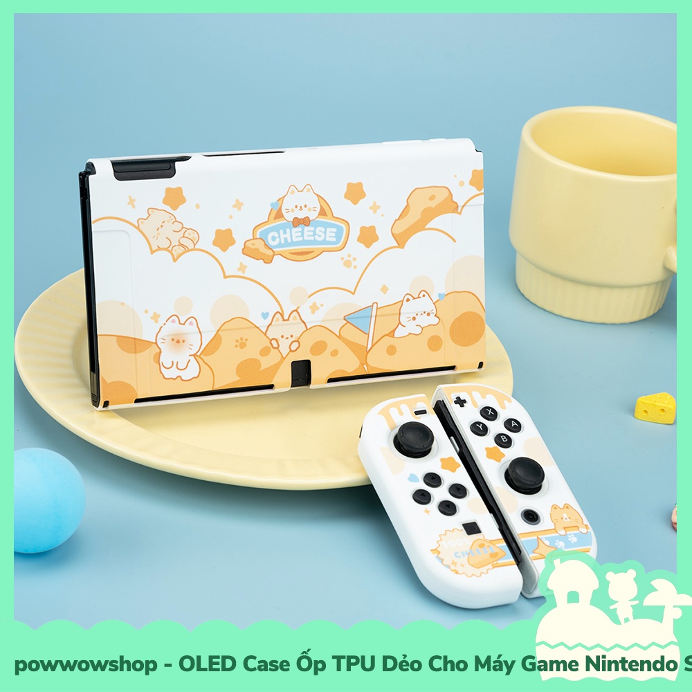 OLED Case Ốp TPU Dẻo Cho Máy Game Nintendo Switch OLED Mẫu Nhân Vật Hoạt Hình Cute Black White Days