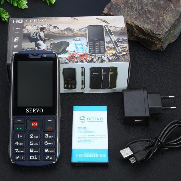 ĐIỆN THOẠI SERVO H8 NGHE GỌI 4 SIM 4 SÓNG PIN SIÊU KHỎE