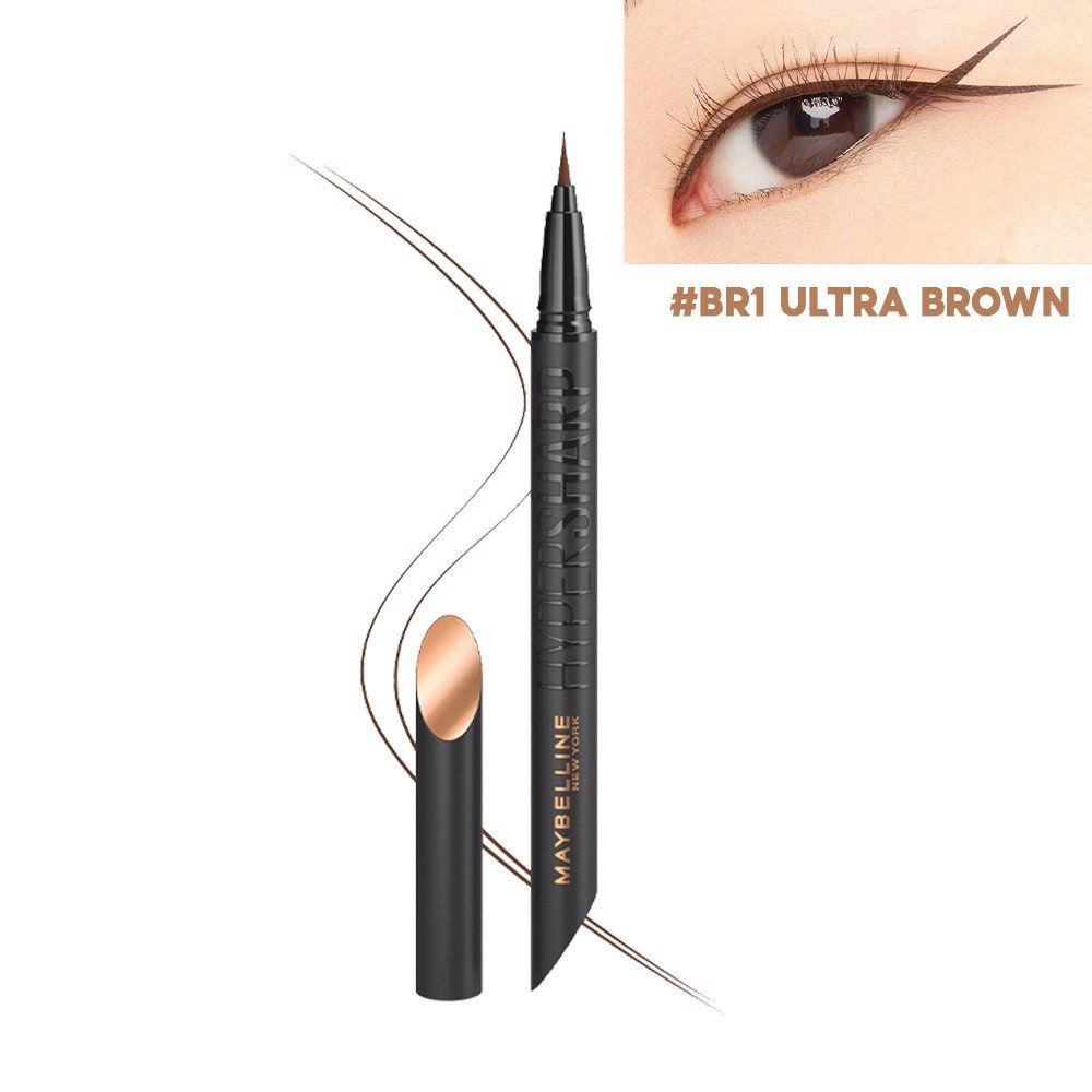 [New] Bút Kẻ Mắt Nước Siêu Sắc Mảnh, Không Lem Trôi Maybelline New York Hyper Sharp Liner Extreme 0.4g