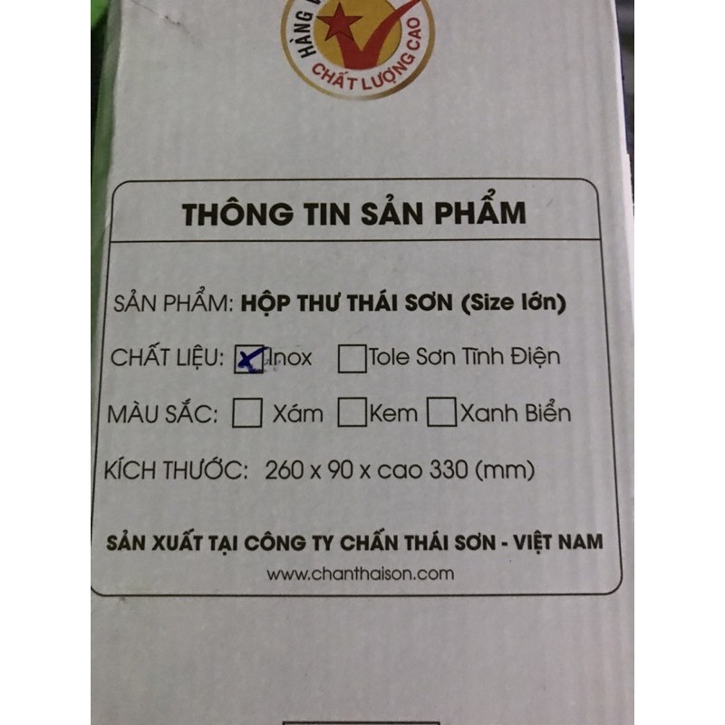 hộp thư inox nhỏ tiện lợi cho mọi gia đình