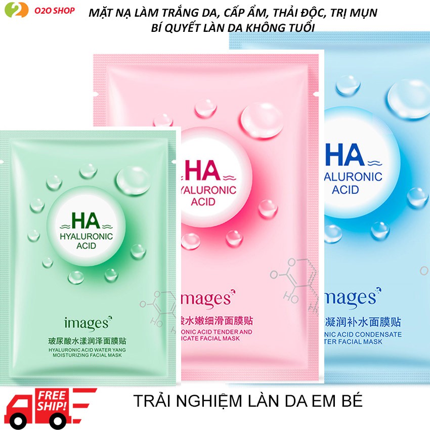 [Yêu Thích] Mặt Nạ Giấy Đắp Mặt HA Trắng Da Cấp Nước- O2O Shop Ngừa Mụn Chống Lão Hóa Dưỡng Mịn - Hàng Nội Địa Trung