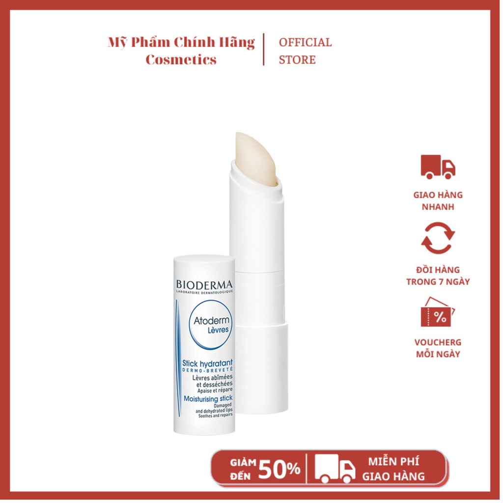 Son Dưỡng Môi Bio Atoderm Levres Pháp 4g