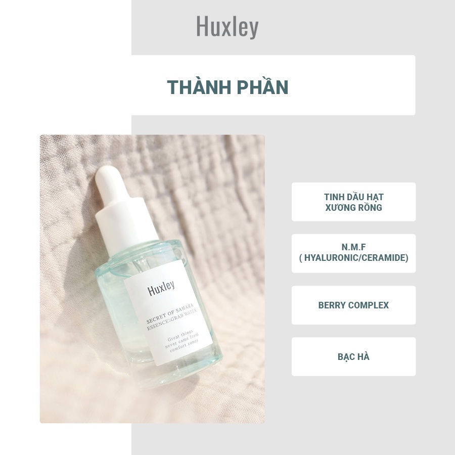 Tinh Chất Dưỡng Ẩm Huxley Secret Of Sahara Essence Grab Water 30ml