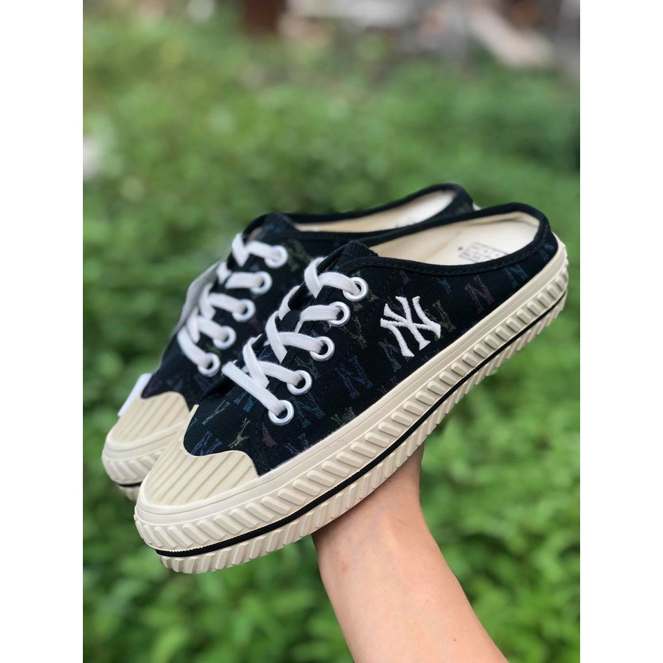 GIÀY MLB ĐẠP GÓT MULE ĐẠP GÓT TRẮNG MONO, ĐẠP GÓT ĐEN MONO, ĐẠP GÓT XANH MONO ,ĐẠP GÓT ĐEN TRƠN