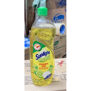 Nước rửa chén Sunlight Chanh 100 chiết xuất chanh tươi chai 750g