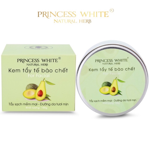 ( HÀNG MỚI CHÍNH HÃNG ) TẨY TẾ BÀO CHẾT PRINCESS WHITE