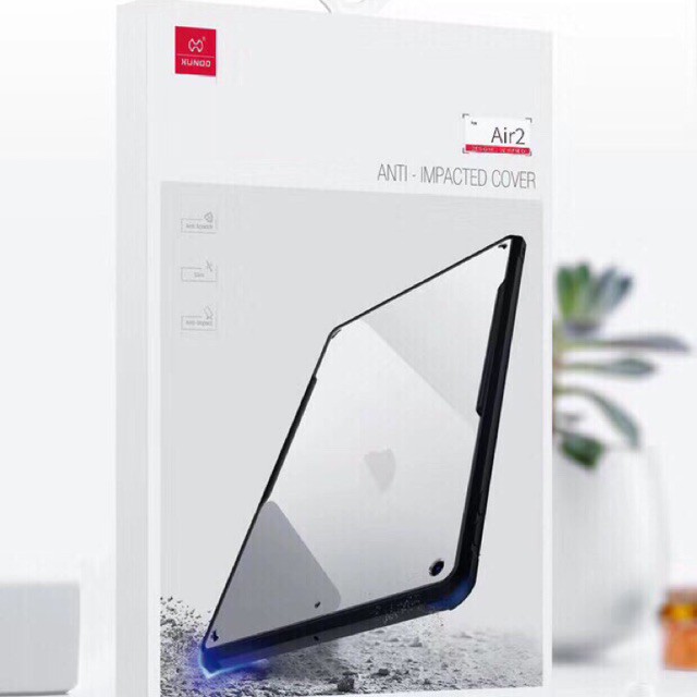 Ốp lưng iPad Mini 4/5, Pro 9.7, Air, Air 2, Air 3, 10.5 Pro, lưng trong suốt viền chống sốc TPU chính hãng XUNDD