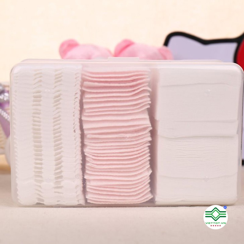 Bông tẩy trang 320 miếng siêu xịn loại 1 VT928 | BigBuy360 - bigbuy360.vn