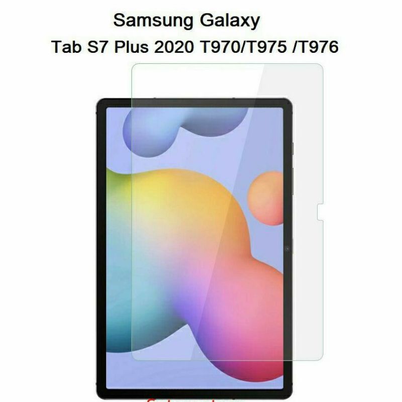 Kính Cường Lực vát cạnh siêu đẹp Cho Samsung Galaxy Tab S8/S8 plus/ S7 Plus tab s7 FE T970 T975 T976