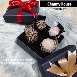 Channyhouse_Kẹp càng cua đính đá Hàn quốc cao cấp