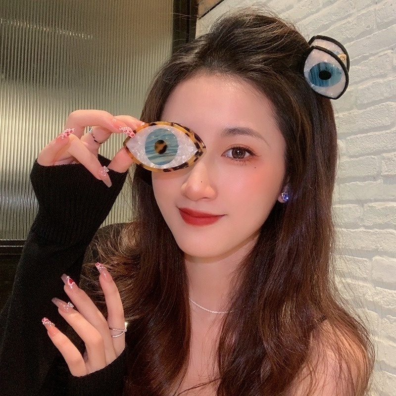 Kẹp Tóc Càng Cua Chống Trượt Bằng Acrylic Hình Học Phong Cách Vintage Thời Trang Cá Tính