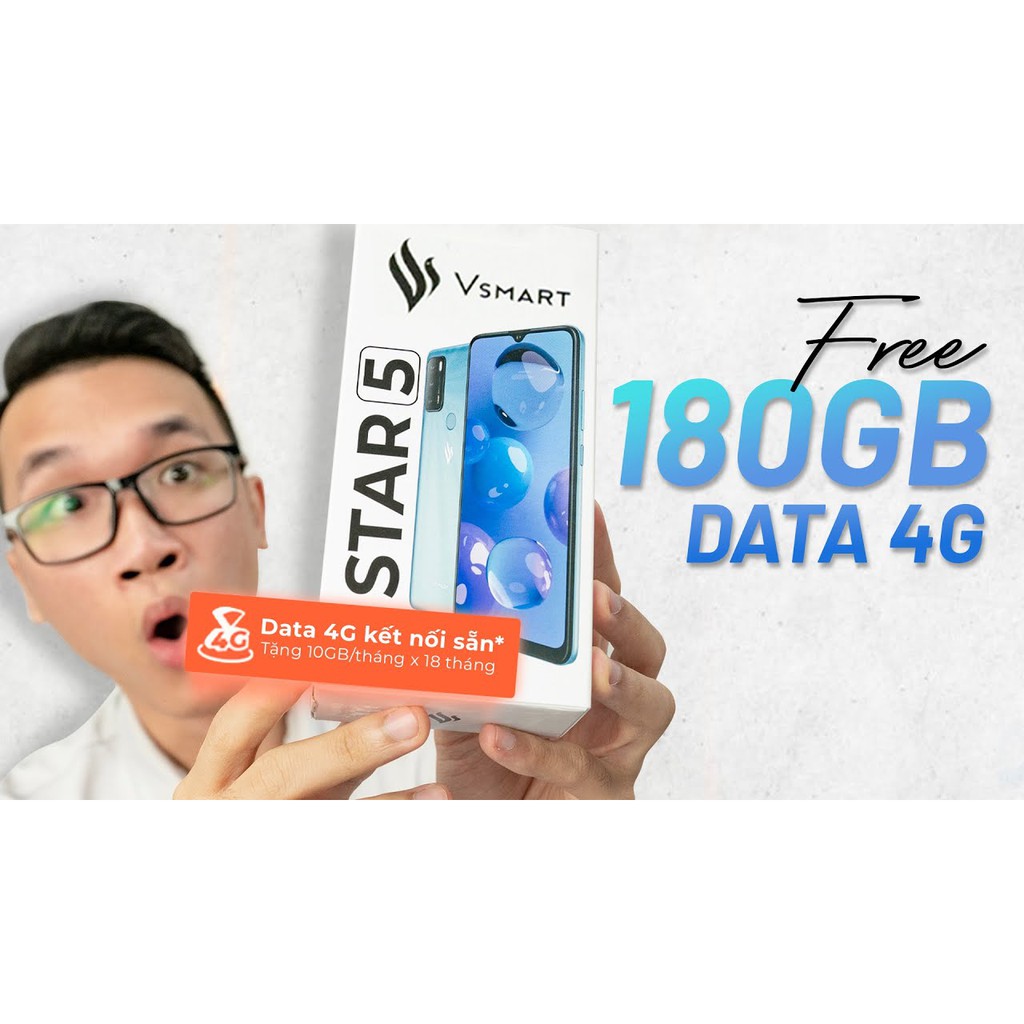 Điện thoại Vsmart Star 5 (4GB/64GB),tặng 180GB DATA - Hàng chính hãng