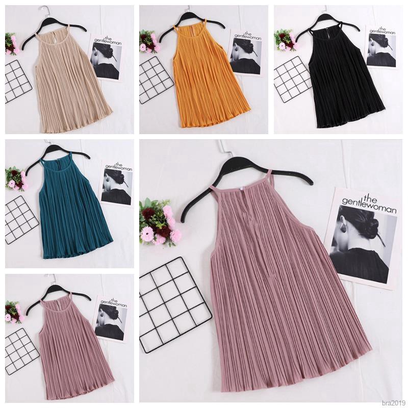 Áo Chiffon Nữ Không Tay Màu Trơn | WebRaoVat - webraovat.net.vn