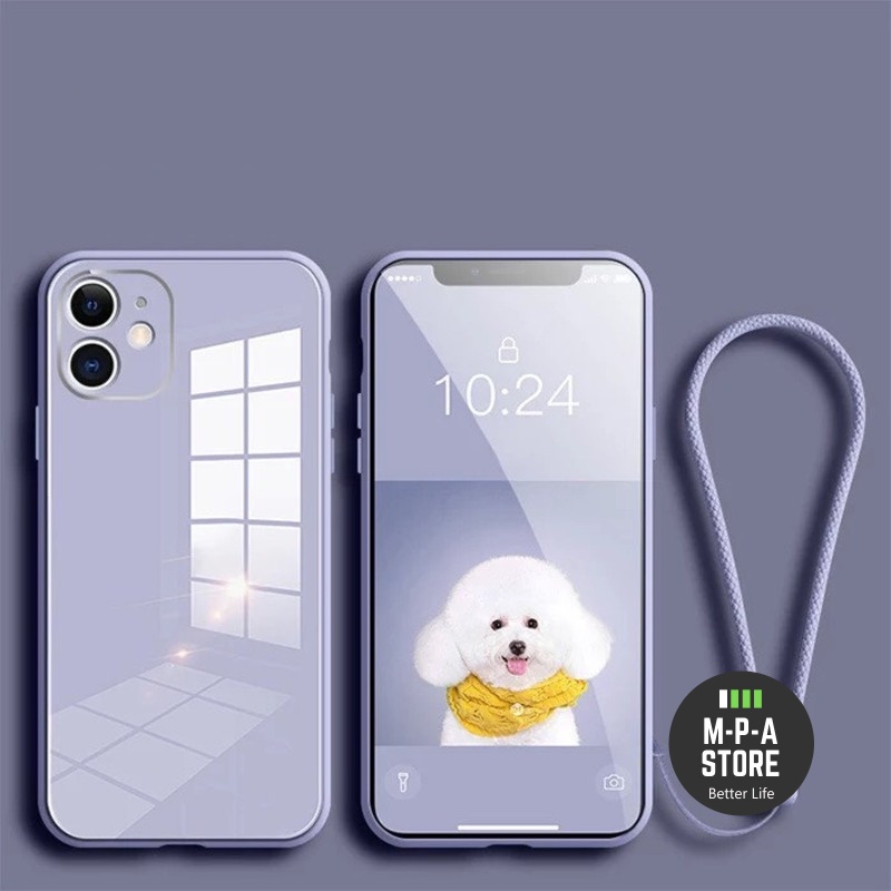 Ốp lưng tráng gương CẠNH VUÔNG dành cho iphone 6/6plus/6splus/7/7plus/8/8plus/x/xs/11/12/13/pro/max/plus/promax