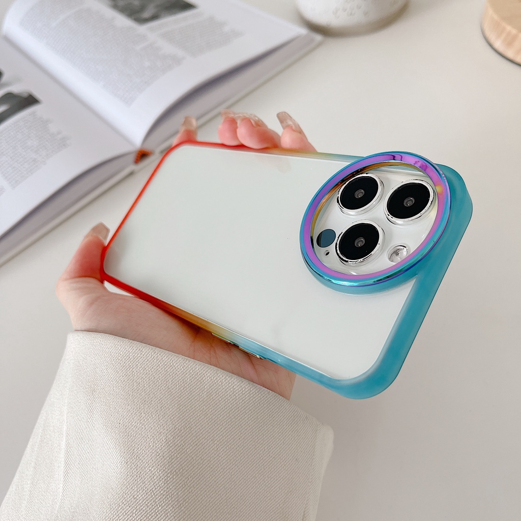 Ốp Điện Thoại Kim Loại Trong Suốt Bảo Vệ Camera Cho IPhone 13 pro max 12 11 pro max 11 pro max