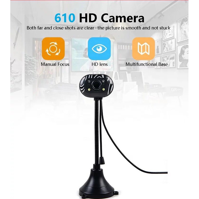 Camera Hd Usb Kèm Micro Hỗ Trợ Phát Trực Tiếp Cho Máy Tính | BigBuy360 - bigbuy360.vn