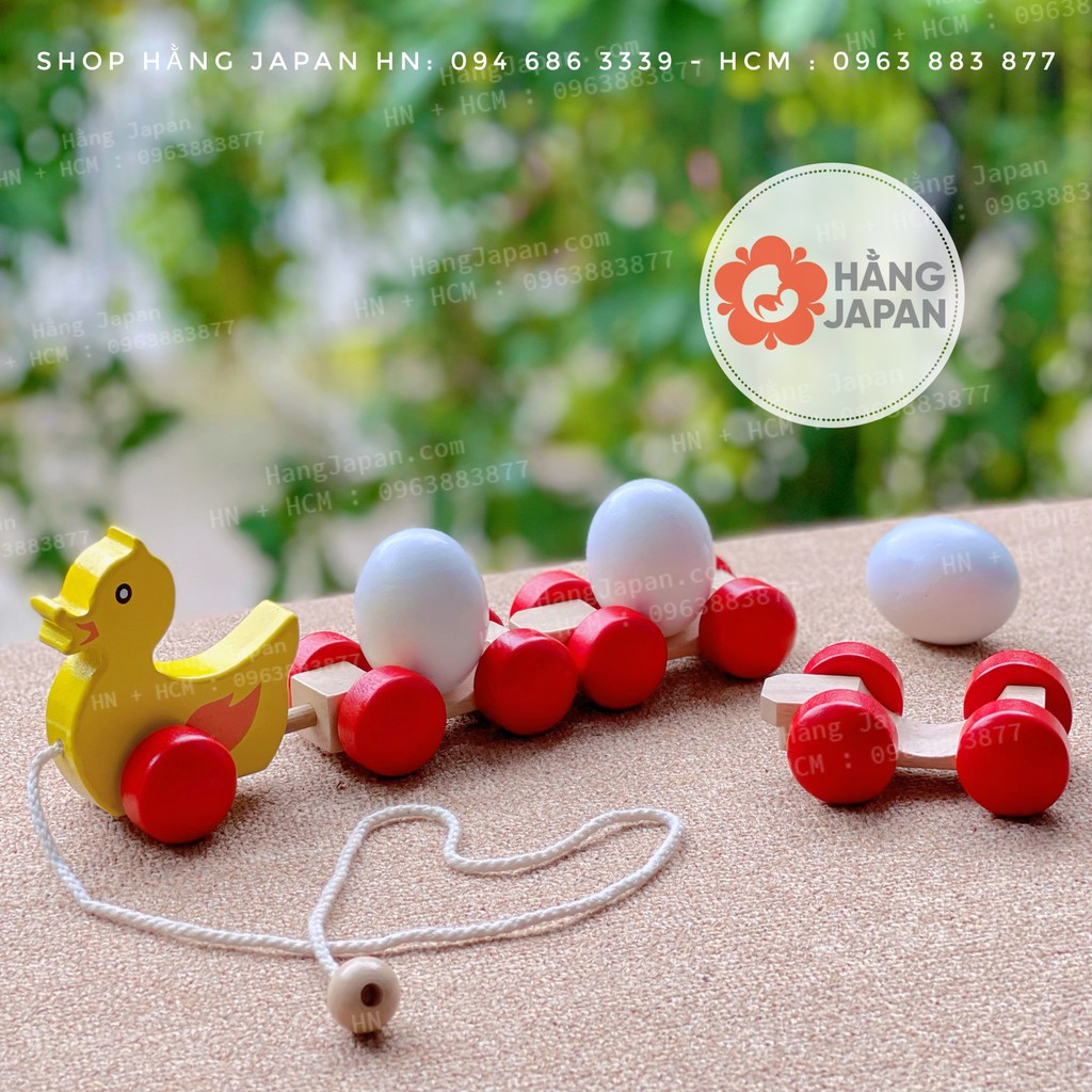 Đồ chơi vịt kéo trứng cho bé cho bé từ 6 tháng trở lên