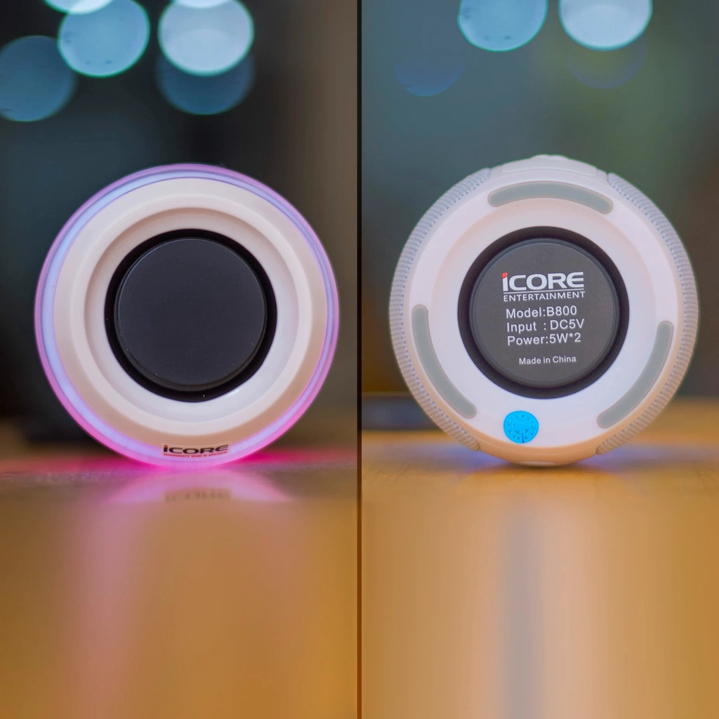 Loa Bluetooth có đèn iCore B800
