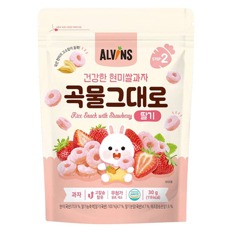 Bánh gạo lứt Alvins Hàn Quốc 30g