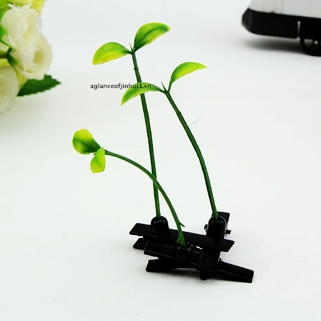Set 4 Kẹp Cỏ Hình Cây Nấm Vui Nhộn Thời Trang Unisex