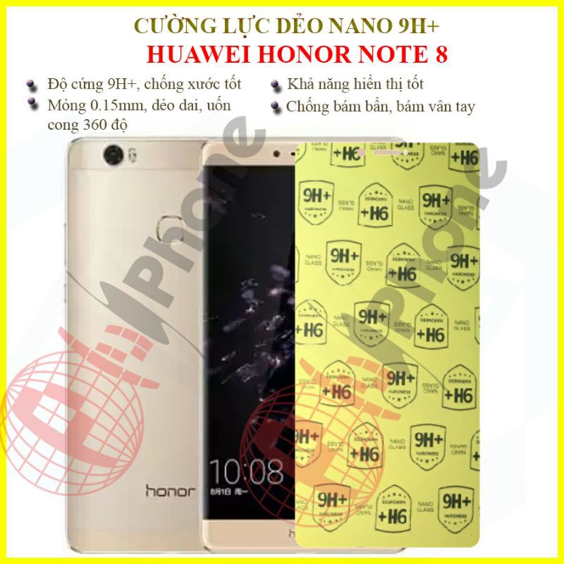 Dán cường lực dẻo nano trong suốt cho Honor Note8 (honor Note 8)
