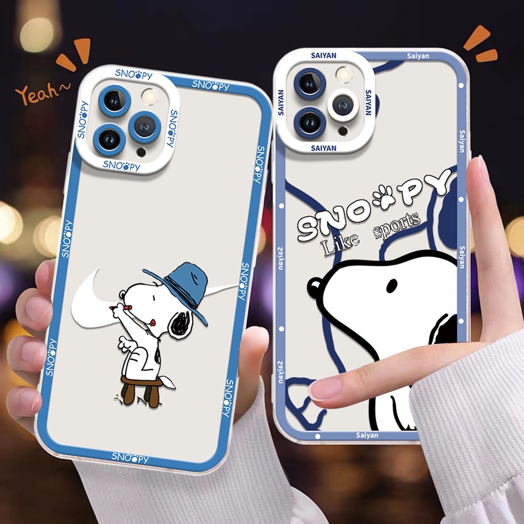 Ốp Điện Thoại TPU Silicon Mềm Trong Suốt Chống Sốc Hình Chú Cún Dễ Thương Cho IPhone 14 Pro Max 11 13 XS XR X 8 7 6S 14 Plus 12