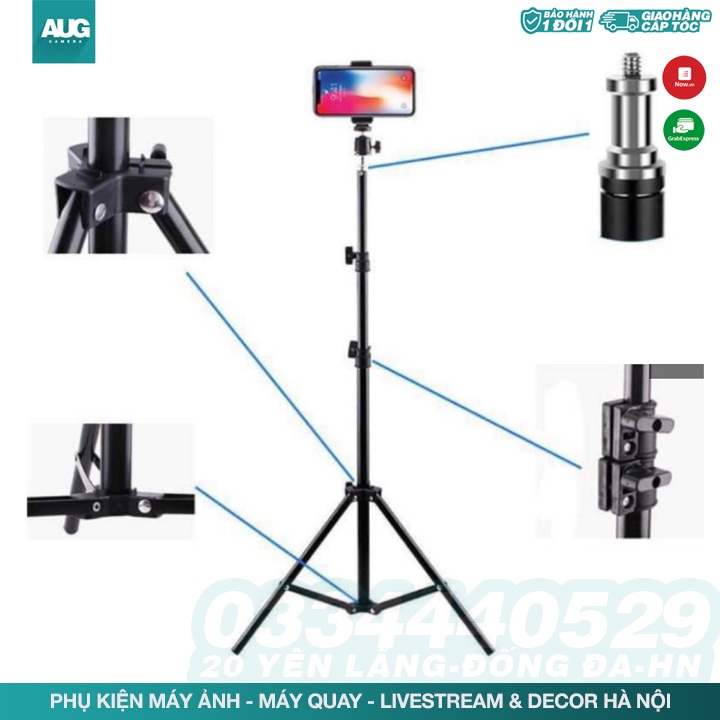 Gậy livestream, quay tiktok, Tripod cho điện thoại, quay video, giá đỡ chụp ảnh - AUG Camera &amp; Decor Hà Nội