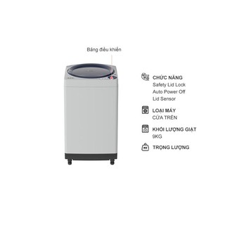 Máy giặt Sharp 9 kg ES-W90PV-H (Miễn phí giao tại HN-ngoài tỉnh liên hệ shop)
