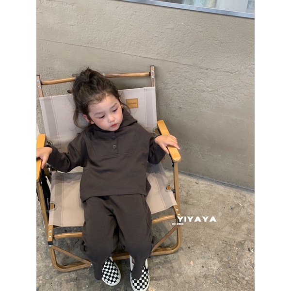 𝒀𝑰𝒀𝑨𝒀𝑨 𝑲𝑰𝑫𝑺 (6538) - Áo thun kẻ liền sơ mi