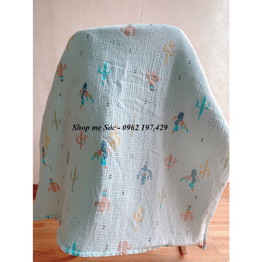 Chăn Xô Trần Bông BABYBEE Cho Bé Dầy Dặn Ấm Áp - Kích Thước 1m*1.2m