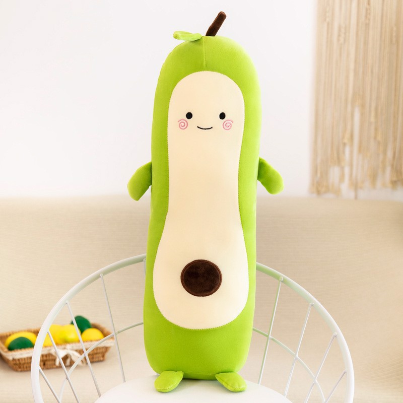 Gấu bông quả bơ dài, gối ôm hình quả bơ dễ tương dài size 45 - 80cm