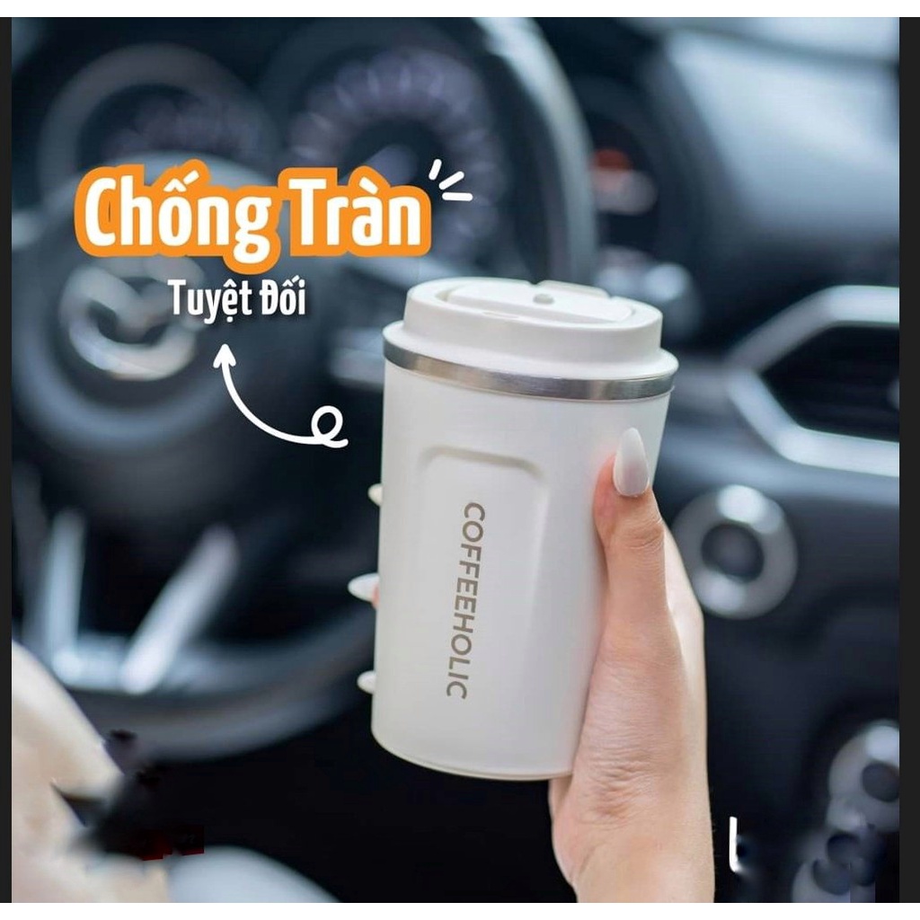 Cốc giữ nhiệt Coffee, inox 304, chống tràn, ly uống cafe, đựng nước, lạnh, nóng 10-12 tiếng 510ml