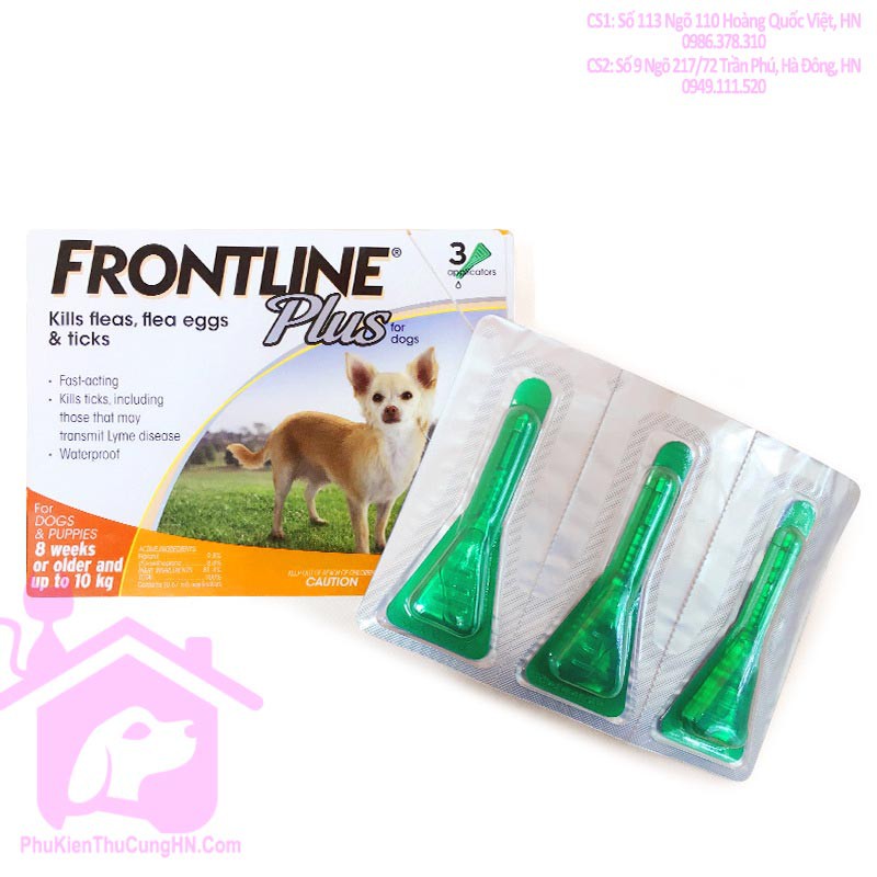 [1 Tuýp] Nhỏ gáy trị ve rận Frontline Plus cho chó mèo