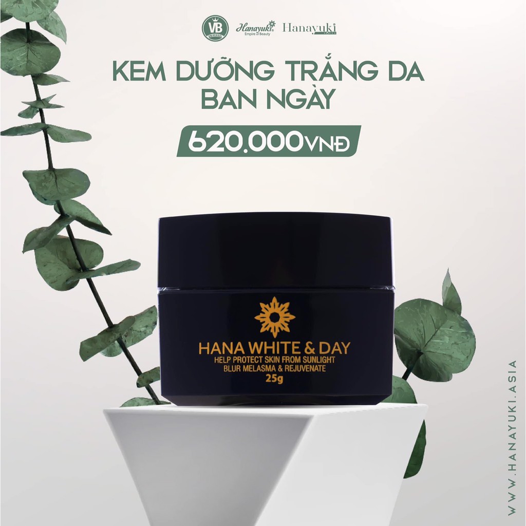 Hana White Day Hộp 25gr - Kem Dưỡng Trắng Da Ban Ngày Hanayuki Date 2023