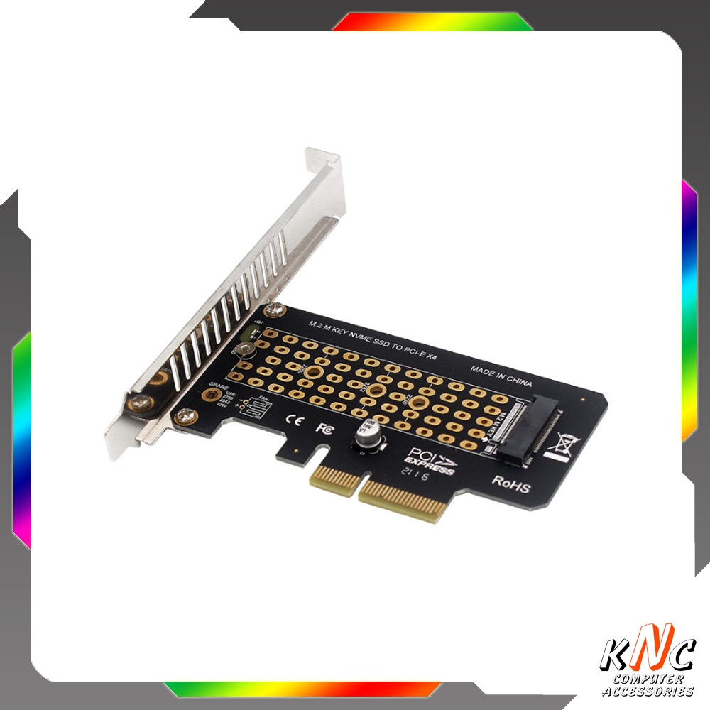 Card Gắn Ổ Cứng SSD M2 PCIe NVMe To PCI-E X4 Dùng Cho Máy Tính Để Bàn