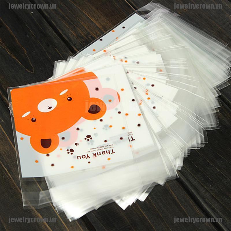 Set 100 Túi Bóng Kính Đựng Bánh Kẹo Xinh Xắn